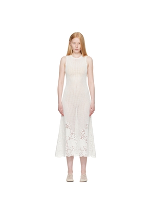 Erdem White Sleeveless Midi Dress