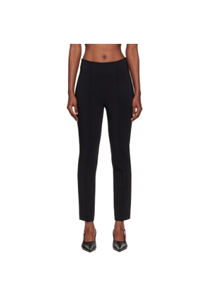 Róhe Black Cigarette Leg Trousers
