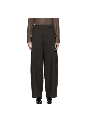 LEMAIRE Brown Large Chino Trousers