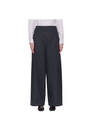 LEMAIRE Navy Large Chino Trousers
