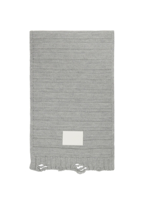 MM6 Maison Margiela Gray Wool Scarf
