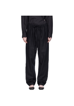 LEMAIRE Gray Drawstring Trousers