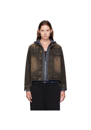 Carter Young Brown Overdyed Arch Denim Jacket