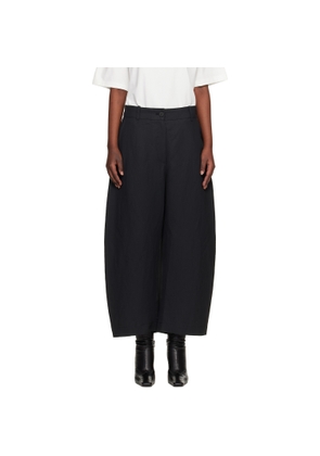 Studio Nicholson Black Chalco Linen Trousers
