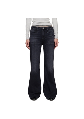Citizens of Humanity Black Lilah Flare Welt Pocket Jeans