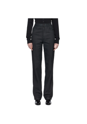 LEMAIRE Black High Waisted Straight Jeans