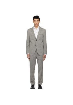 Hugo Gray Extra-Slim-Fit Wool-Blend Poplin Suit