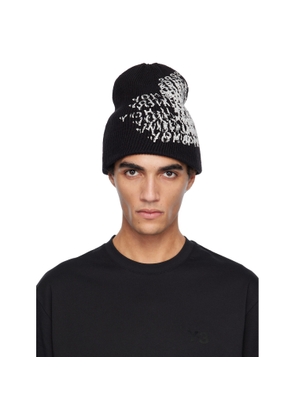 Y-3 Black Merch Beanie