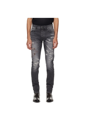 AMIRI Black 'AMIRI Hollywood' Studded Jeans