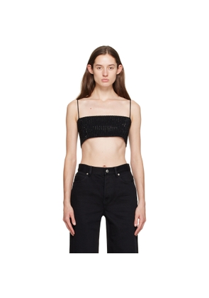Alexander Wang Black Crystal Top