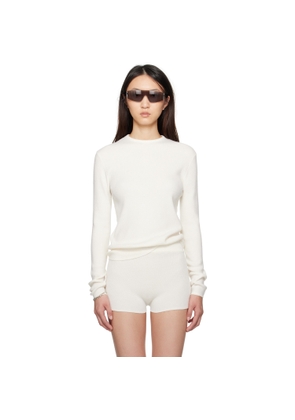 Fear of God ESSENTIALS White Soft Rib Long Sleeve T-shirt