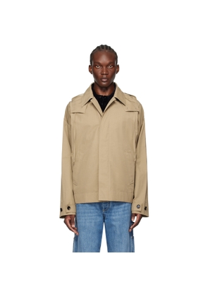 Bottega Veneta Beige Bi-Color Tech Jacket