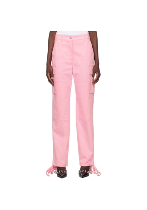 Moschino Jeans Pink Panel Cargo Pants