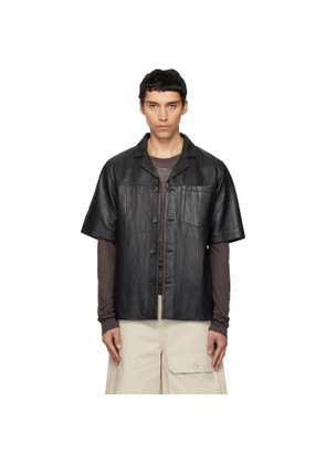 Deadwood Black Bahama Leather Shirt
