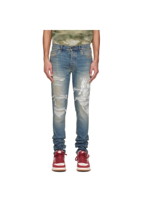 AMIRI Blue AMIRI Eagle Repair Skinny Jeans