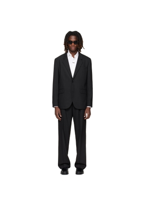 Hugo Black Two-Piece Modern-Fit Stretch Twill Suit