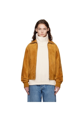 Bottega Veneta Tan Calfskin Suede Jacket