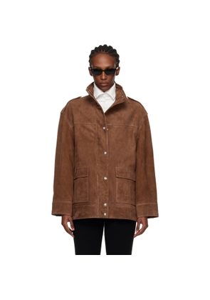 ANINE BING Tan Roux Suede Jacket