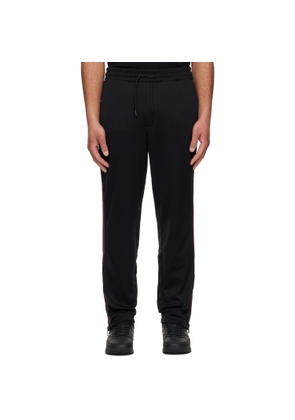 Hugo Black Logo-Tape Relaxed Fit Track Pants