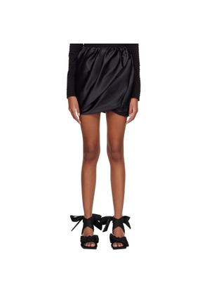 GANNI Black Balloon Miniskirt