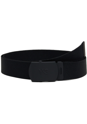 Y-3 Black Classic Logo Belt