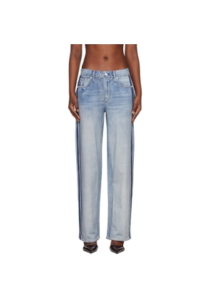 rag & bone Blue Miramar Wide-Leg Track Pants