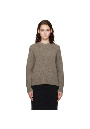 Bottega Veneta Gray Wool Tailored Sweater