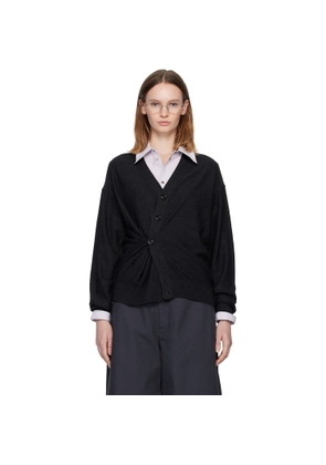 LEMAIRE Gray Relaxed Twisted Cardigan