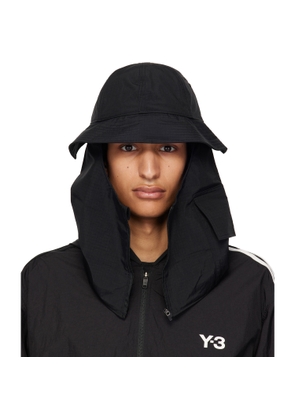 Y-3 Black Util Bucket Hat