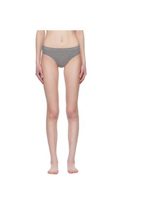 Bellini Bikini SSENSE Exclusive Three-Pack Gray Alma Briefs