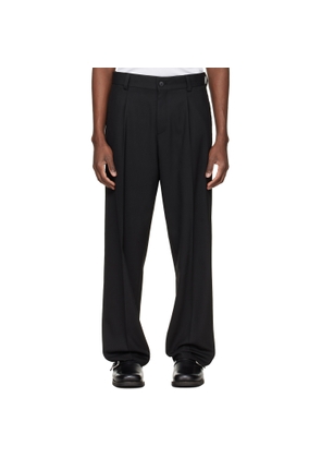 Hugo Black Modern-Fit Stretch Twill Trousers