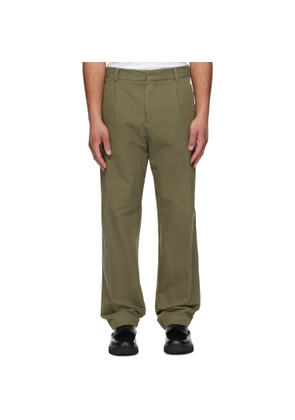 Hugo Green Modern-Fit Cotton-Blend Twill Trousers
