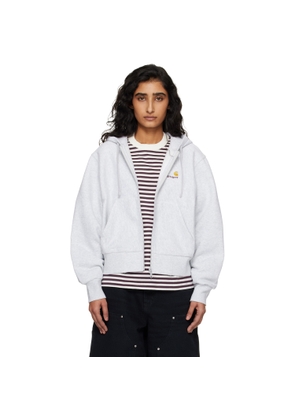 Carhartt Work In Progress Gray American Script Hoodie