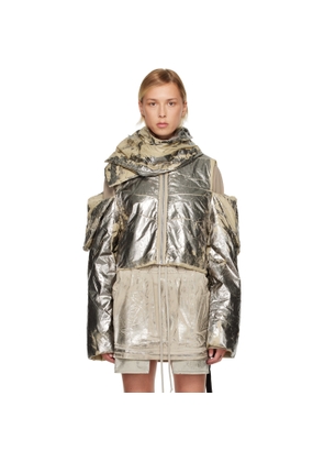 Rick Owens DRKSHDW Silver Concordians Convertible Jacket