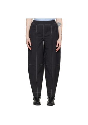 GANNI Black Curve Trousers