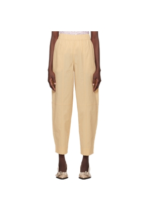 GANNI Beige Curve Trousers