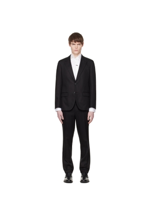 Hugo Black Three-Piece Slim-Fit Twill Suit
