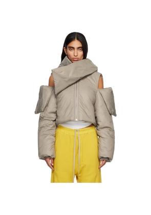 Rick Owens DRKSHDW Taupe Concordians Convertible Jacket
