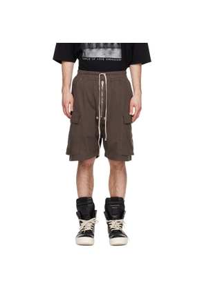 Rick Owens DRKSHDW Gray Temple Medium Jersey Cargobela Shorts