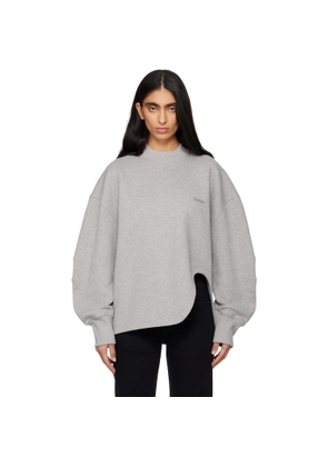 The Attico Gray American Fleece Sweatshirt