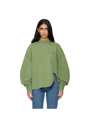 The Attico Green American Fleece Sweatshirt