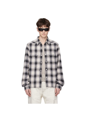 Rick Owens DRKSHDW Gray Temple Cropped Outershirt