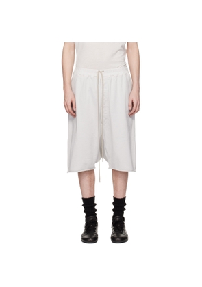 Rick Owens DRKSHDW Off-White Temple Drawstring Pods Shorts