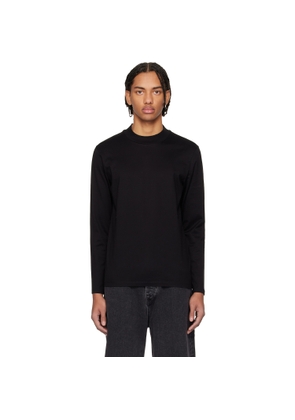 Hugo Black Mercerised Cotton Slim-Fit T-shirt