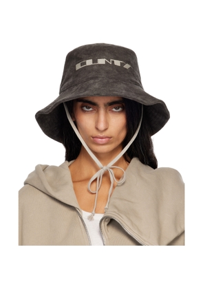 Rick Owens DRKSHDW Gray Concordians Gilligan Bucket Hat