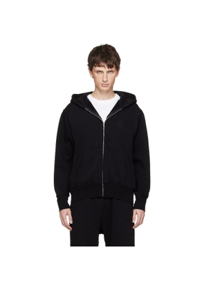 Les Tien Black Heavyweight Zip Hoodie