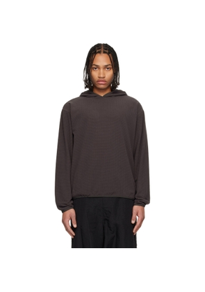 LE17SEPTEMBRE Gray Waffle Knit Hoodie