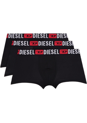 Diesel Three-Pack Black Umbx-Damienthreepack Boxer Briefs