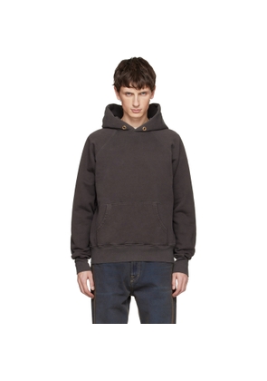 Les Tien Gray Heavyweight Classic Raglan Hoodie