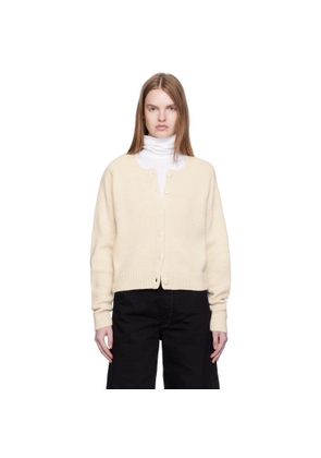 LEMAIRE Off-White Alpaca Cardigan